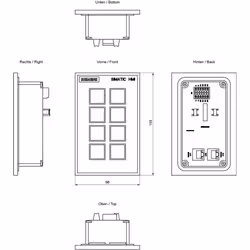 Siemens SIMATIC HMI KP8 PN - Vue supplémentaire 3