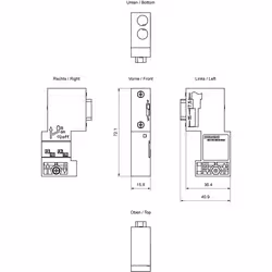 Siemens CONNECTEUR PB, 90DEGR.,SANS CONN. PG FEM - Vue supplémentaire 3