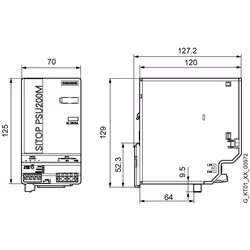 Siemens 6EP1333-3BA10 adaptateur de puissance & onduleur Intérieure Multicolore
