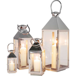 KARE Design Giardino lanterne Argent, Transparent