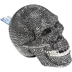 Tirelire Skull Crystal argentée Kare Design