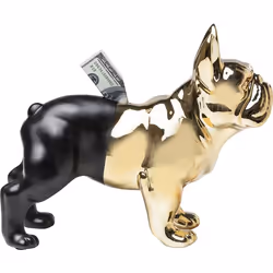 KARE Design Bulldog tirelire Noir, Or 1 pièce(s)