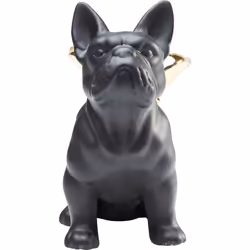 KARE Design Angel Dog statue et figurine décorative Noir, Or