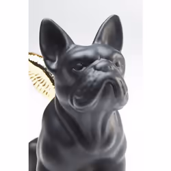 KARE Design Angel Dog statue et figurine décorative Noir, Or