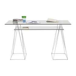 Bureau Polar 135x65cm chromé Kare Design