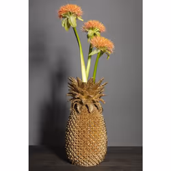 KARE Design Pineapple vase Autres Polyrésine Or