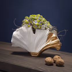 Vase feuille de ginkgo 18cm Kare Design