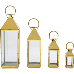 KARE Design Giardino lanterne Or, Transparent