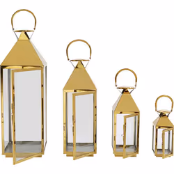 KARE Design Giardino lanterne Or, Transparent