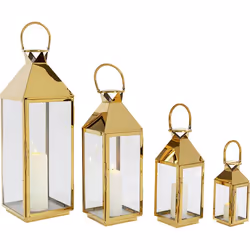 KARE Design Giardino lanterne Or, Transparent