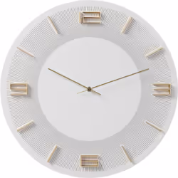 KARE Design Leonardo, Mur, Mechanical clock, Rond, Blanc, Adultes, Batterie