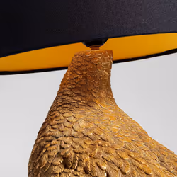 Lampe canard doré et noir Kare Design