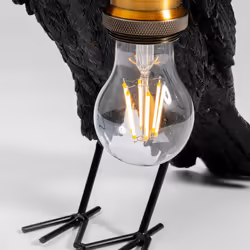 Lampe corbeau noir Kare Design