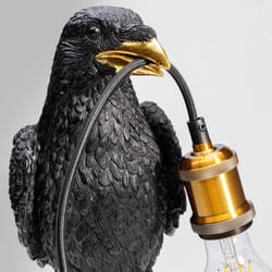Lampe corbeau noir perché Kare Design