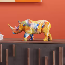 Déco rhino halo de couleurs Kare Design