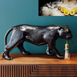 Lampe panthère noire Kare Design