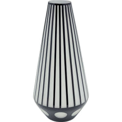 Vase Brillar Cylinder noir et blanc 44cm Kare Design