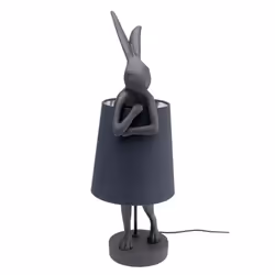 Lampe Animal lapin 68cm noire Kare Design