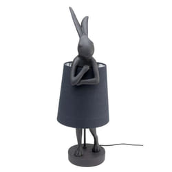 Lampe Animal lapin 68cm noire Kare Design