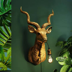 Applique murale antilope dorée Kare Design