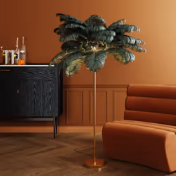 Lampadaire plumes 165cm vert Kare Design