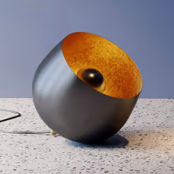 Lampe Apollon Smooth 50cm gris anthracite Kare Design