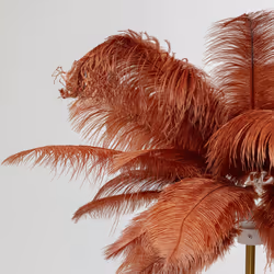 Lampadaire plumes 165cm rouge Kare Design