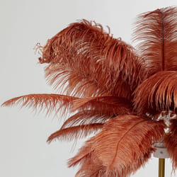 Lampadaire plumes 165cm rouge Kare Design