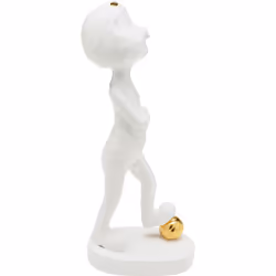 KARE Design Ball Girl statue et figurine décorative Blanc Vitrocéramique, pierre