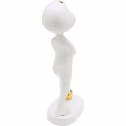 KARE Design Ball Girl statue et figurine décorative Blanc Vitrocéramique, pierre