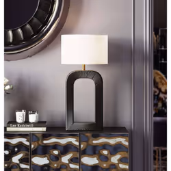 Lampe Tube 79cm noire et blanche Kare Design