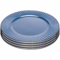Assiettes Muse bleues 27cm set de 4 Kare Design