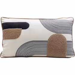 Coussin - KARE - Vista - 30x50 cm - Synthétique - Intérieur - Blanc