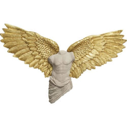 Déco murale - KARE - Buste homme ailes dorées - 124x71cm - Style classique intemporel - Intérieur