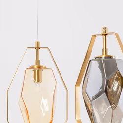 Suspension Diamond Fever 110cm dorée Kare Design