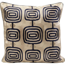 Coussin - KARE - Catena Square - Taupe et noir - 50x50 cm - Déhoussable