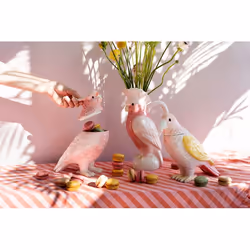 KARE Exotic Bird Verseuse 1,14 L Rose, Blanc