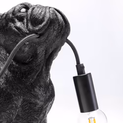 Lampe bouledogue noir Kare Design