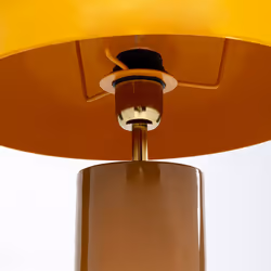 Lampe Josy jaune et marron Kare Design