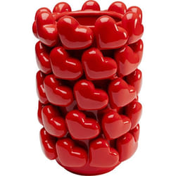 Vase coeurs rouges Kare Design