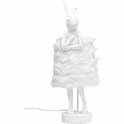 Lampe Animal lapin Fluff 68cm blanc Kare Design