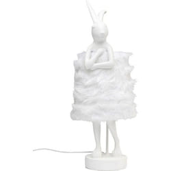 Lampe Animal lapin Fluff 68cm blanc Kare Design