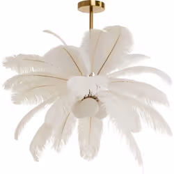Suspension plumes blanches Kare Design