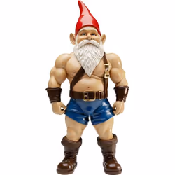 Déco nain musclé 60cm Kare Design