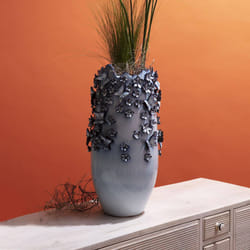 Vase papillons bleu clair 50cm Kare Design