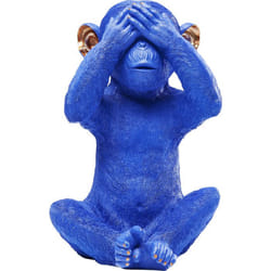 KARE Design Monkey Mizaru tirelire Bleu Polyrésine 1 pièce(s)
