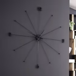 Horloge murale Umbrella noire Kare Design