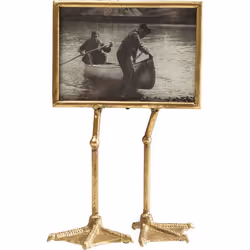 KARE Design 64532, Verre, Panneaux MDF, Acier, Or, Cadre pour une seule photo, Table, 130 x 180 cm, Rectangulaire