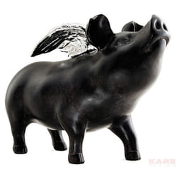 KARE Design Rockstar Pig tirelire Noir