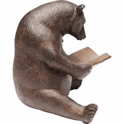 KARE Design Reading Bears statue et figurine décorative Marron Résine synthétique